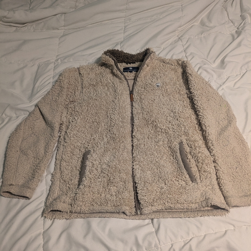 Southern shirt tan sweater